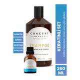 Concept Beauty Keratinli Saç Bakım Seti - Keratin-magnezyum-çinko Özlü Tuzsuz-sülfatsız Doğal Şampuan