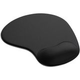 Concept Bilek Destekli Jelli Mouse Pad, Oval Kesim, Kaydırmaz Taban, Oyun, Ofis ve Ev Için Fare Altlığı, Ergonomik, Suya Dayanıklı Bileklikli Mouse Pad (Siyah)