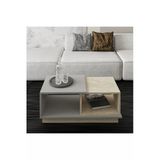 Concept Orta Sehpa - Modern Dekoratif Tasarım Gri/Traverten