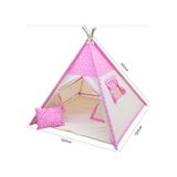 Conconbebe Pembe Yıldız Desenli Çocuk Oyun Çadırı Oyun Evi