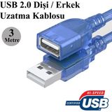 Concord 3 Metre 2.0 USB Uzatma Kablo Concord C-540