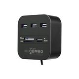 Concord 3 Port 2.0 USB Çoklayıcı ve Kart Okuyucu Concord C-847