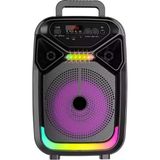 Concord ABS-8105 Fm Radyo/usb/mikrofonlu/kumandalı 8'' Taşınabilir Bluetooth Hoparlör - Siyah