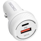 Concord C-777 55W Usb-C & USB A Araç Çakmaklık Şarj Aleti USB Type-C Girişli Araç Çakmaklık Şarj Cihazı - Beyaz