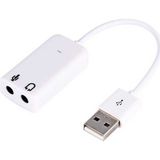 Concord C-849 USB Ses Kartı 7+1 Beyaz Renkli Yüksek Ses Kalitesi ile Profesyonel Kullanım
