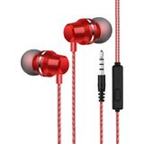 Concord C-902 Mikrofonlu 3.5 mm Girişli Kablolu Kulakiçi Kulaklık - Kırmızı