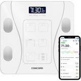 Concord C-W01 Dijital Akıllı Bluetooth Baskül - Beyaz - Pil Hediyelidir