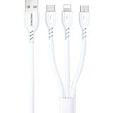 Concord C452 20 Cm 2A Usb Lightning Micro Type-C Coklu Powerbank Kablo