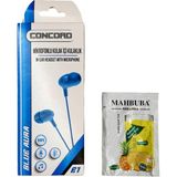 Concord E1 Mikrofonlu Kulak Içi Kulaklık ( Içecek Hediyeli) - Mavi