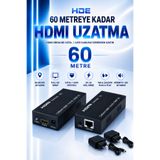 Concord HDE HDMI Extender 60 Metre CAT5/CAT6 Full HD 1080P HDMI Uzatıcı 5V 2A Adaptörlü