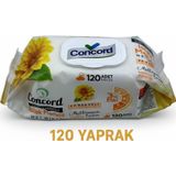 Concord Islak Mendil 120 Adet - Alkol içermez - pH Dengeli - Akdeniz Esintisi
