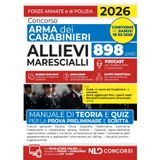 Concorso allievi Marescialli Arma dei Carabinieri. Manuale di teoria e quiz per la prova preliminare e scritta 2026. Con simulatore online