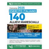 Concorso per l'ammissione di 140 Allievi Marescialli dell'Esercito Italiano, 28° corso biennale (2025-2027). Manuale di teoria + quiz. Con simulatore online