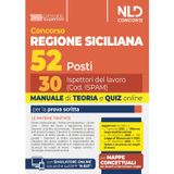 Concorso regione siciliana 52 posti. 30 ispettori del lavoro. Manuale di teoria e quiz per la prova scritta 2026. Con simulatore online