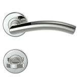 Condi 103E Saten Krom Rozetlı Kapı Kolu Saten Krom Rozetli Wc (Tk)