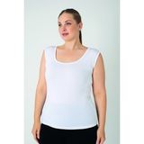 Confeo Kadın Battal Modal Geniş Askılı Atlet C801-028 - Beyaz - 3XL