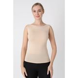 Confeo Kadın Modal Kayık Yaka Body C801-029 - Ten