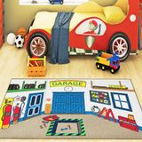 Confetti Garage 100x160 cm Anaokulu Çocuk Odası Halısı