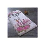 Confetti Romantıc Bıke 50x57 Pembe Banyo Halısı