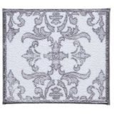 Confetti Shabby Damask 57x100-50x57 cm Gri Banyo Halısı