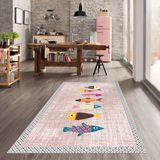 Confidence Home Dijital Baskı Yıkanabilir Kaymaz Taban Mutfak Halısı - 180 x 280 cm - Pudra