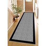 Confidence Home Makinede Yıkanabilir Kaymaz Taban Leke Tutmaz Modernkesme Yolluk Mutfak Yolluk Halı Yolluk - 100 x 350 cm - Gri