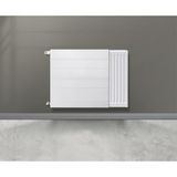 Conforta Panel Radyatörler Için Dekoratif Ön Yüzey Kaplama - Çizgi Dokulu - Parlak Beyaz - 60x60cm