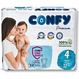 Confy Premium 4 Numara Bebek Bezi Maxi 7 - 14 Kg 32 Adet - 4 Beden (7 - 14 kg) - 28'li