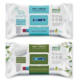 Confy Yüzey Temizlik Havlusu 2li Set – Beyaz Sabun, Çamaşır Suyu Ferahlığı (100 Yaprak x 2)