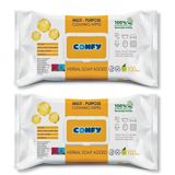 Confy Yüzey Temizlik Havlusu ve Mendili – Arap Sabunu Kokulu (2 Paket x 100 Yaprak)
