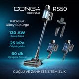 Conga Rockstar Rs50 Kablosuz Dikey Süpürge Yüksek Performanslı Temizlik
