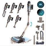 Conga Rockstar Rx90 Aı Aquapet Flex Dikey Şarjlı Süpürge – 350 Aw Emiş Gücü, 850 W Motor Gücü, 100 Dakika Çalışma Süresi, Yapay Zekâ, Dolaşma Önleyici Tüy Fırçası, Esnek Boru Ve Tam Aksesuar Seti