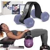 Coniflor Kalça İtme Kemeri - Ayarlanabilir Fitness Kemeri Dambıl, Kettlebells, Plakalar için - 100 lbs'ye kadar destek - Evde veya Spor Salonunda Güvenli ve Rahat Glute Egzersizleri için Kaymaz Pedi