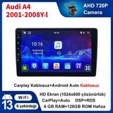 Conio Audi A4 2001-2008YIL 6gb Ram 128GB Hafıza Android Carplay Araç Multimedya