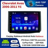 Conio Chevrolet Aveo 2006-2011 Yıl Uyumlu 6GB Ram 128GB Rom Hafıza Android Kablosuz Carplay Navigasyon Multimedya 9 Inç Ekran Hediye Görüş Kamerası Hediye Çerçevesi 6+128