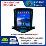 Conio Chevrolet Cruze 2009-2012 Yıl Uyumlu 4GB Ram 32GB Rom Hafıza Android Kablosuz Carplay Navigasyon Multimedya 9.7ınç Tesla Ekran Hediye Görüş Kamerası Hediye Çerçevesi 4+32