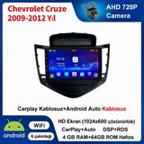 Conio Chevrolet Cruze 2009-2012 Yıl Uyumlu 4gb Ram 64GB Rom Hafıza Android Kablosuz Carplay Navigasyon Multimedya 9 Inç Ekran Hediye Görüş Kamerası Hediye Çerçevesi