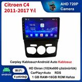 Conio Citroen C4 2011-2017 Yıl 1GB Ram 16GB Rom Hafıza Android Kablosuz Carplay Navigasyon Multimedya 10 Inç Ekran Hediyegeri Görüş Kamerası Hediye Çerçevesi 1+16