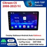 Conio Citroen C5 2008-2015 Yıl Uyumlu 8gb Ram 128GB Rom Hafıza Android Kablosuz Carplay Navigasyon Multimedya 10 Inç Ekran Hediye Görüş Kamerası Hediye Çerçevesi