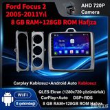 Conio Ford Focus 2005-2011 Yıl uyumlu 8GB Ram 128GB Rom Hafıza Android Kablosuz Carplay Navigasyon Multimedya 9 Inç Ekran Hediye görüş kamerası Hediye Çerçevesi 8+128