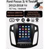 Conio Ford Focus 3/4 (2012-2018) 9.7 Inç Tesla Tarzı Ekran 4gb Ram 64GB Rom Android 14 Multimedya Navigasyon Kablosuz Carplay - Siyah