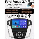 Conio Ford Focus 3/4 (2012-2018) 9 Inch Android Dokunmatik Multimedya Kablosuz Carplay Navigasyon 4gb Ram 32GB Rom Bluetooth Müzik Video Eğlencesi - Siyah