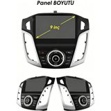 Conio Ford Focus 3/4 (2012-2018) 9 Inch Android Multimedya Navigasyon Kablosuz Carplay Bluetooth Dokunmatik Ekran 1 GB Ram 16 GB Rom Çok Fonksiyonlu Tuşlar Müzik Video Oynatıcı - Siyah