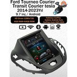 Conio Ford Tourneo Courier / Transit Courier 2014-2023 Uyumlu 9.7 Inç Tesla Ekran Android Multimedya 4gb Ram 64GB Carplay Android Auto - Siyah