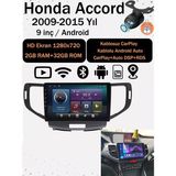 Conio Honda Accord (2009-2015YIL )2gb Ram 32GB Rom Hafıza Multimedya Android Sürüm 14 Kablosuz Carplay Navigasyon 9 Inç Ekran - Siyah