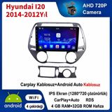 Conio Hyundai I20 2012-2014 Yıl uyumlu 4GB Ram 32GB Rom Hafıza Android Kablosuz Carplay Navigasyon Multimedya 9 Inç Ekran Hediye görüş kamerası Hediye Çerçevesi - Açık Gri