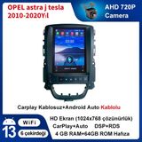 Conio Opel Astra J Tesla Ekran 4-64 GB Multimedya Navigasyon Android 9.7 Inç - siyah