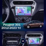 Conio Peugeot 301 (2012-2023 Yıl Uyumlu) 9 Inç 4gb Ram 32GB Rom Android 14 Kablosuz Carplay Navigasyon Kamera Destekli Multimedya - Gümüş