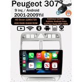 Conio Peugeot 307 307 Teyp 307 Android 307 Multimedya 2001 2002 2003 2004 2005 2006 2007 2008 2009 Android 14 Kablosuz Carplay Navigasyon Kamera Destekli Dokunmatik Ekran 307 Icin Teyp - Gümüş