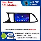 Conio Seat leon 2012-2020Yıl uyumlu 1GB Ram 16GB Rom Hafıza Android Kablosuz Carplay Navigasyon Multimedya 9 Inç Ekran Hediye görüş kamerası Hediye Çerçevesi 1+16 - Siyah
